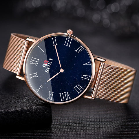 Popular Women Starry Sky Watch Elegant Romantic Women's Watches Luxury Rose Gold Ladies Watch Women Quartz Clock Reloj Mujer