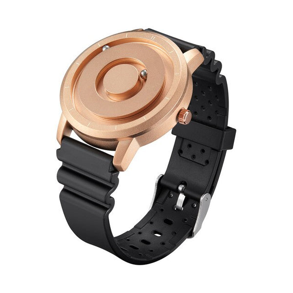 New Innovative Blue Gold Magnetic Rubber Multifunctional Watch Men's Fashion Sports Quartz Watches Men Simple  relogio masculino